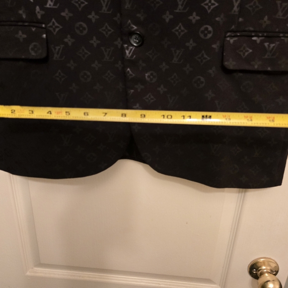 Louis Vuitton Black Monogram Blazer/Sport Coat 1,500 Size US 48 🔥🔥🔥 - Picture 13 of 13